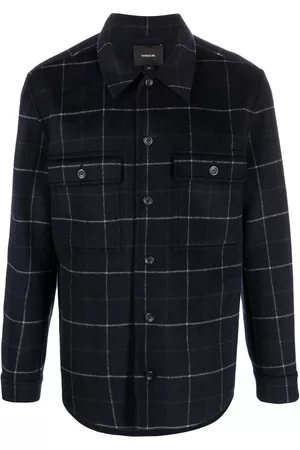 Vince Checked double-pocket overshirt