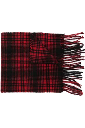 Woolrich Check-print cashmere scarf