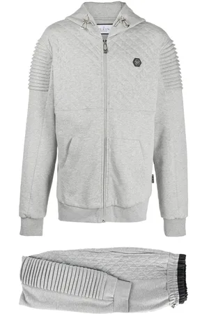 Philipp Plein Quilted cotton tracksuit set