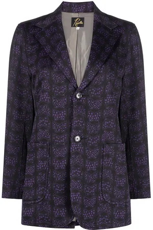 Pins & Needles Butterfly-pattern single-breasted blazer