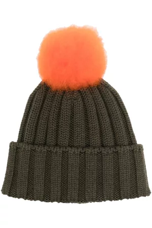 Woolrich Pom-pom ribbed-knit beanie