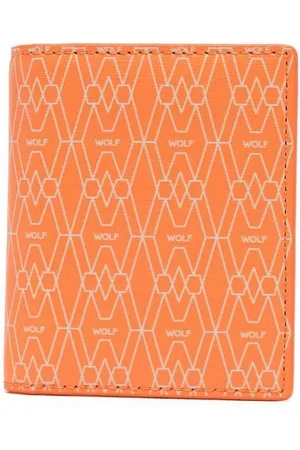 Wolf Logo-print bi-fold cardholder