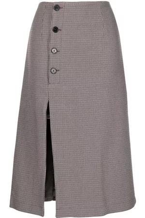 Rokh Button-front midi skirt
