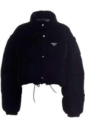 Prada Convertible velvet down jacket
