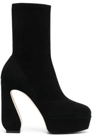 SI ROSSI Sculpted-heel platform ankle boots