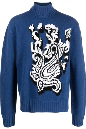 Etro Paisley-knit roll-neck jumper