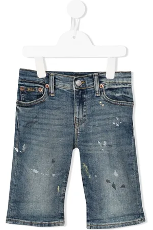 Ralph Lauren Paint-print denim shorts