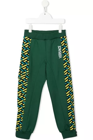 VERSACE Geometric-pattern print track pants