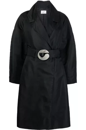 COPERNI Women Trench Coats - Belted logo-buckle coat