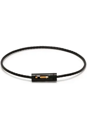 Le Gramme 18kt yellow gold and titanium 5g Cable bracelet