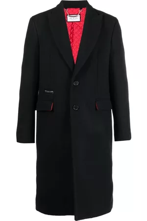 Philipp Plein Graffiti-print single-breasted coat