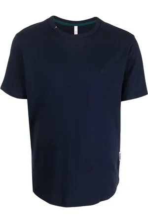 sun68 Men Short Sleeve - Logo-embroidered cotton T-shirt