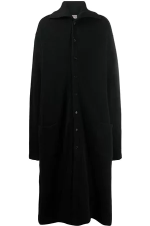 YOHJI YAMAMOTO Fine-knit ankle-length coat