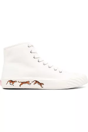 Kenzo Tiger-print lace-up sneakers