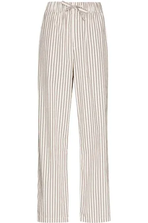 Tekla Stripe-pattern pajama trousers