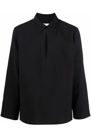 Nanushka Low V-neck long-sleeved shirt
