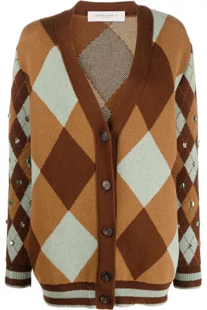 Golden Goose Argyle-check knit cardigan