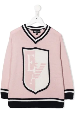 Emporio Armani Logo-intarsia varsity jumper