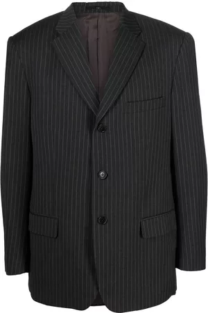 VALENTINO GARAVANI 2000s pinstriped notch lapels blazer
