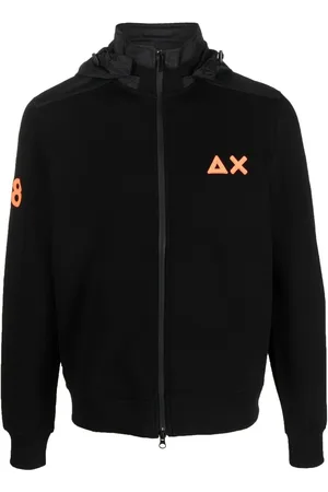 sun68 Logo-print zipped hoodie