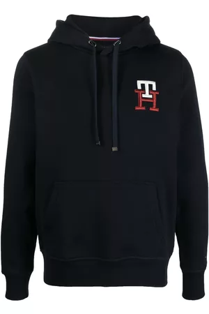 Tommy Hilfiger Embroidered-logo drawstring hoodie