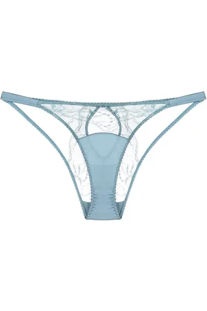 Fleur of England Ocean Ouvert lace briefs
