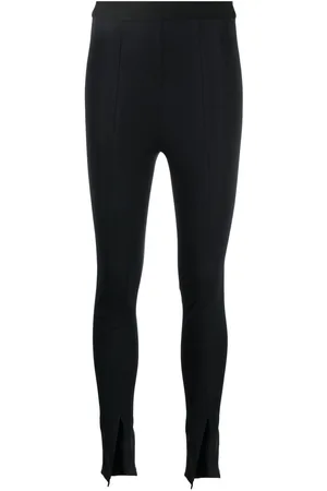 There Was One Front-slit high-waisted leggings