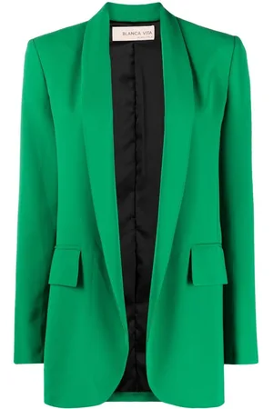 BLANCA Shawl lapels open-front blazer