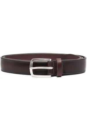 Orciani Square-buckle leather belt