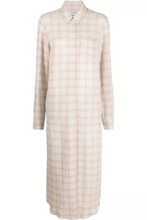 HENRIK VIBSKOV Curry-check print shirt dress