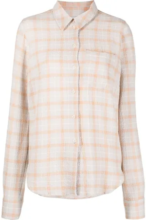 HENRIK VIBSKOV Check-print long-sleeve shirt