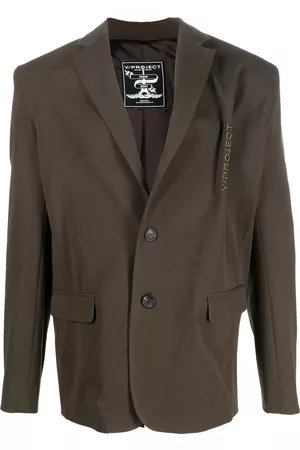 Y / PROJECT Logo-embroidered blazer