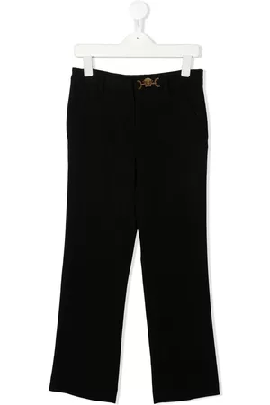 VERSACE Medusa-detail straight leg trousers