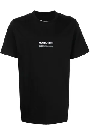 Maharishi Men Short Sleeve - Logo-embroidered organic cotton T-shirt