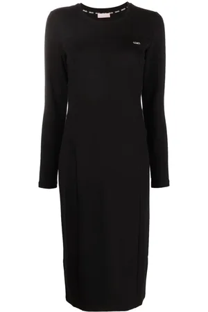 Liu Jo Logo-embroidered midi dress