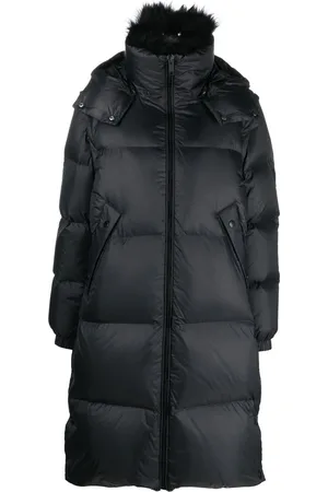 YVES SALOMON Lambswool collar down coat