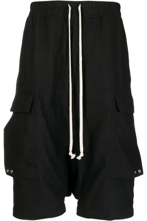 Rick Owens Drawstring drop-crotch shorts
