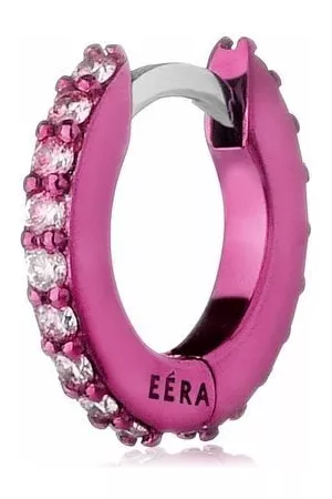 Eera 18kt white gold mini ÉERA diamond hoop earring