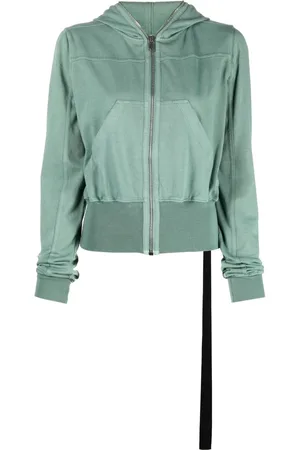 Rick Owens Zip-front cotton hoodie