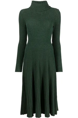 ANTONINO VALENTI Ribbed-knit midi dress