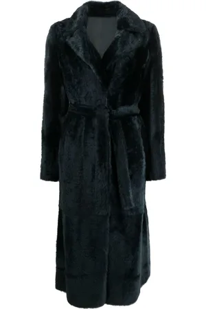YVES SALOMON Long reversible shearling coat