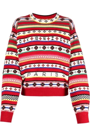 Kenzo Intarsia-knit logo jumper
