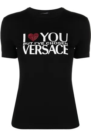 VERSACE Slogan-print T-shirt