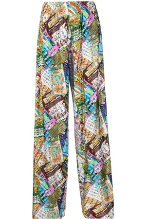 Vetements Graphic-print palazzo pants
