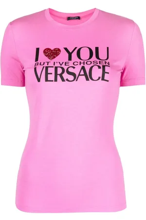 VERSACE Slogan-print T-shirt