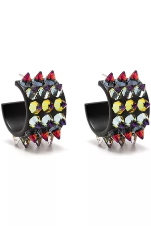 Amina Muaddi Small Karma hoop earrings