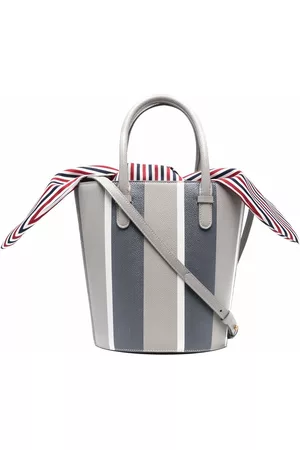 Thom Browne Women Handbags - RWB Stripe lining bucket bag