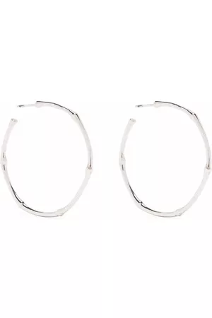 Dinny Hall Large bamboo hoop earrings