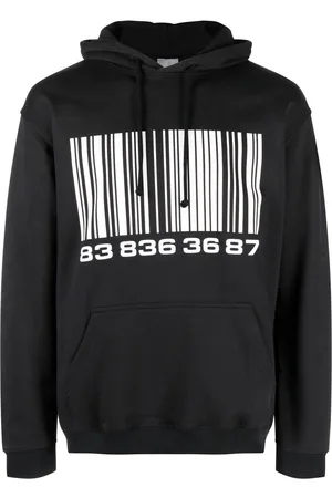 VTMNTS Big-Barcode cotton hoodie