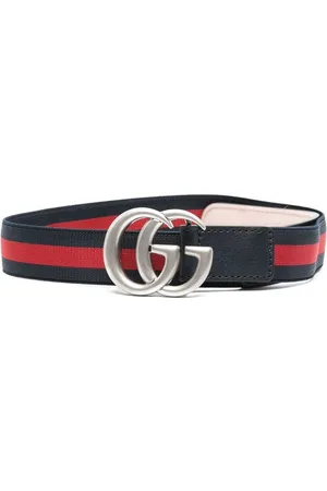 Gucci GG-buckle elasticated belt